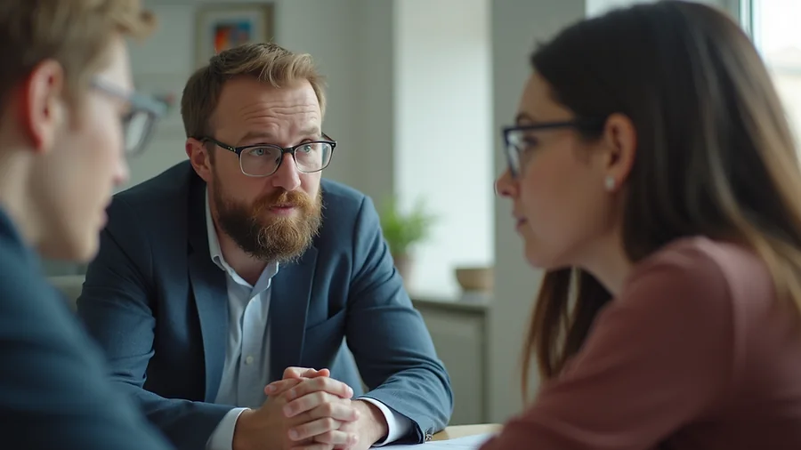 Mentorship conversation between a KS Consulting Group advisor and clients